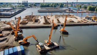 Neue Kaje im Kalihafen